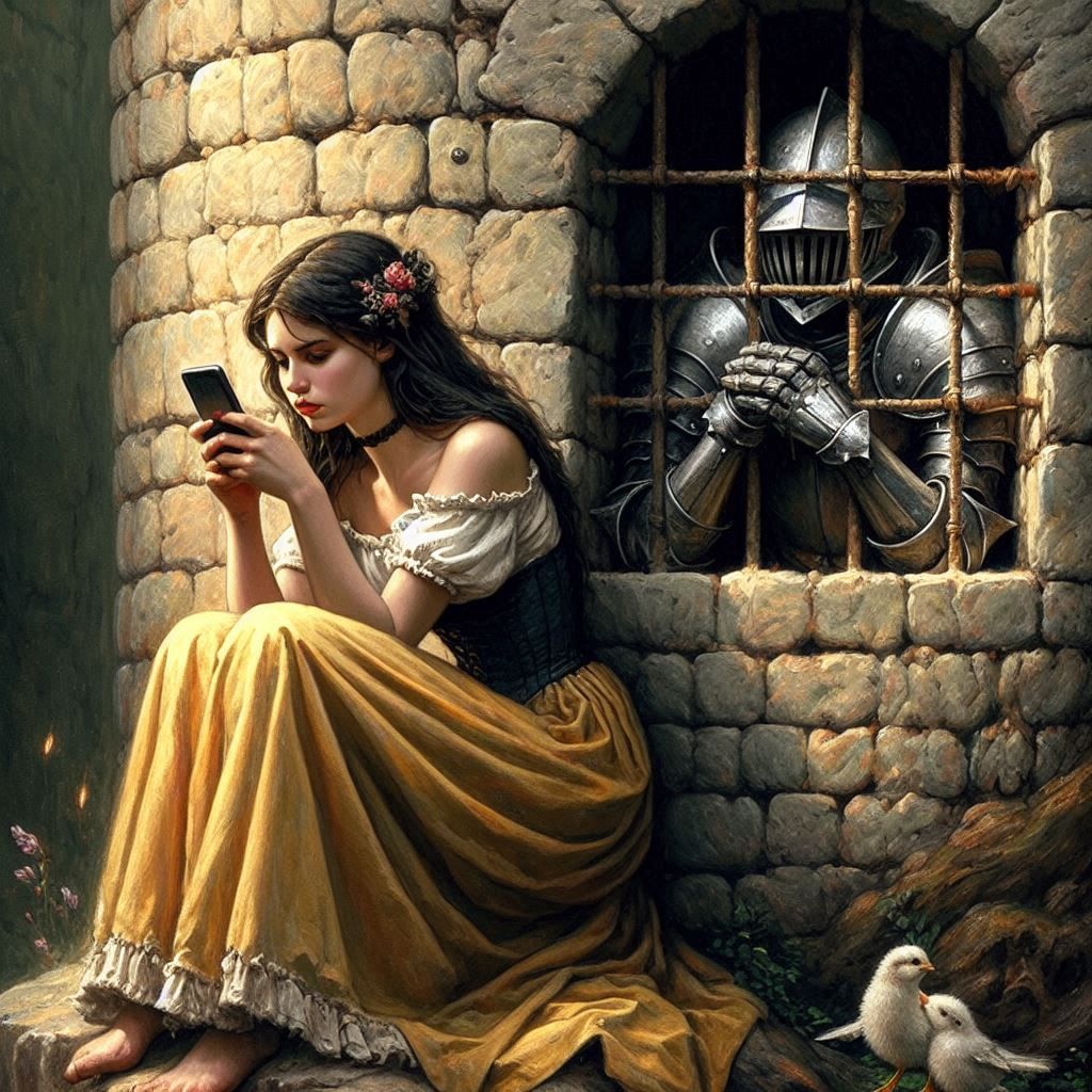 Modern Rapunzel and Prince