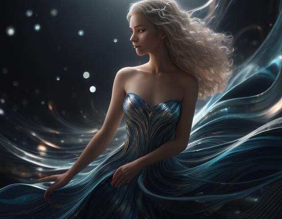 🌊⚛️ In a mesmerizing UHD 8K Octane 3D render, behold the ca...