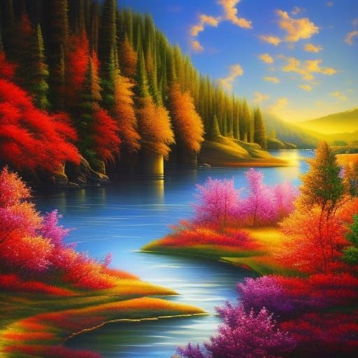 Meandering river