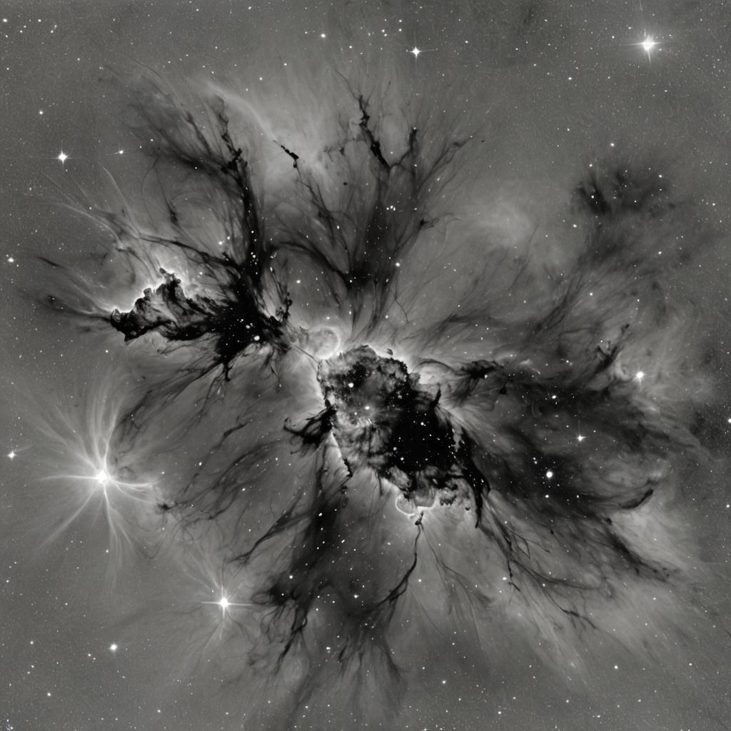 black nebula, reverse negative