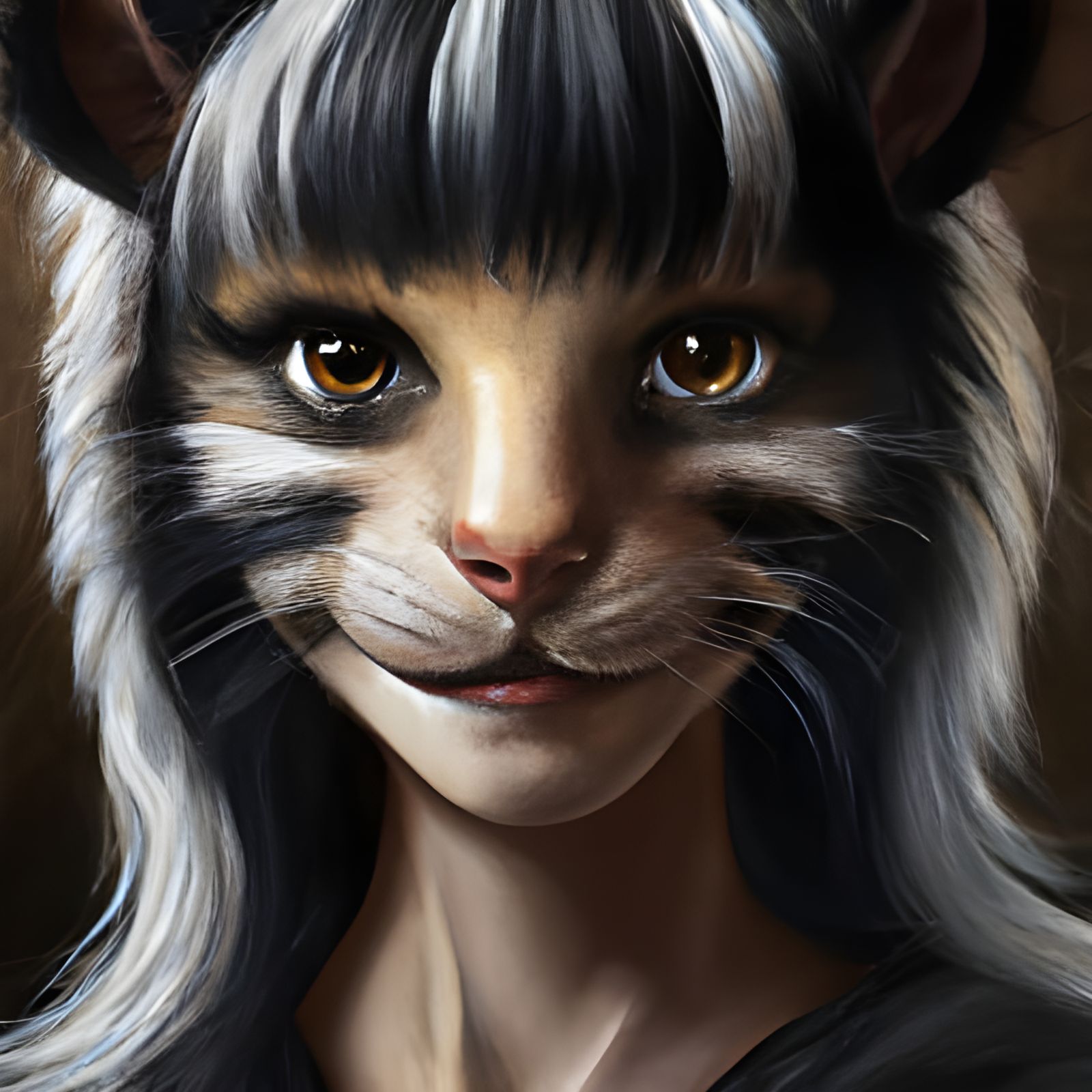 Skunk Girl - AI Generated Artwork - NightCafe Creator