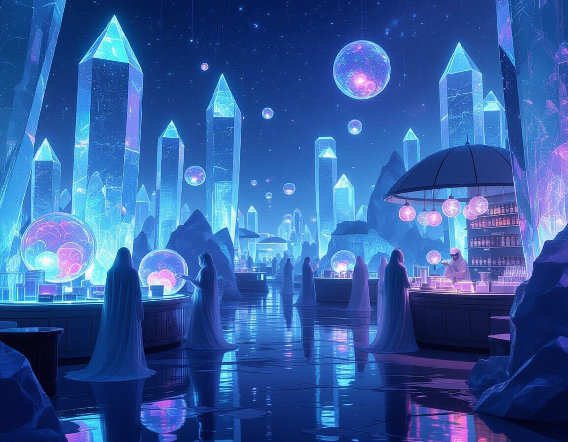 Alien marketplace  by @Malagen