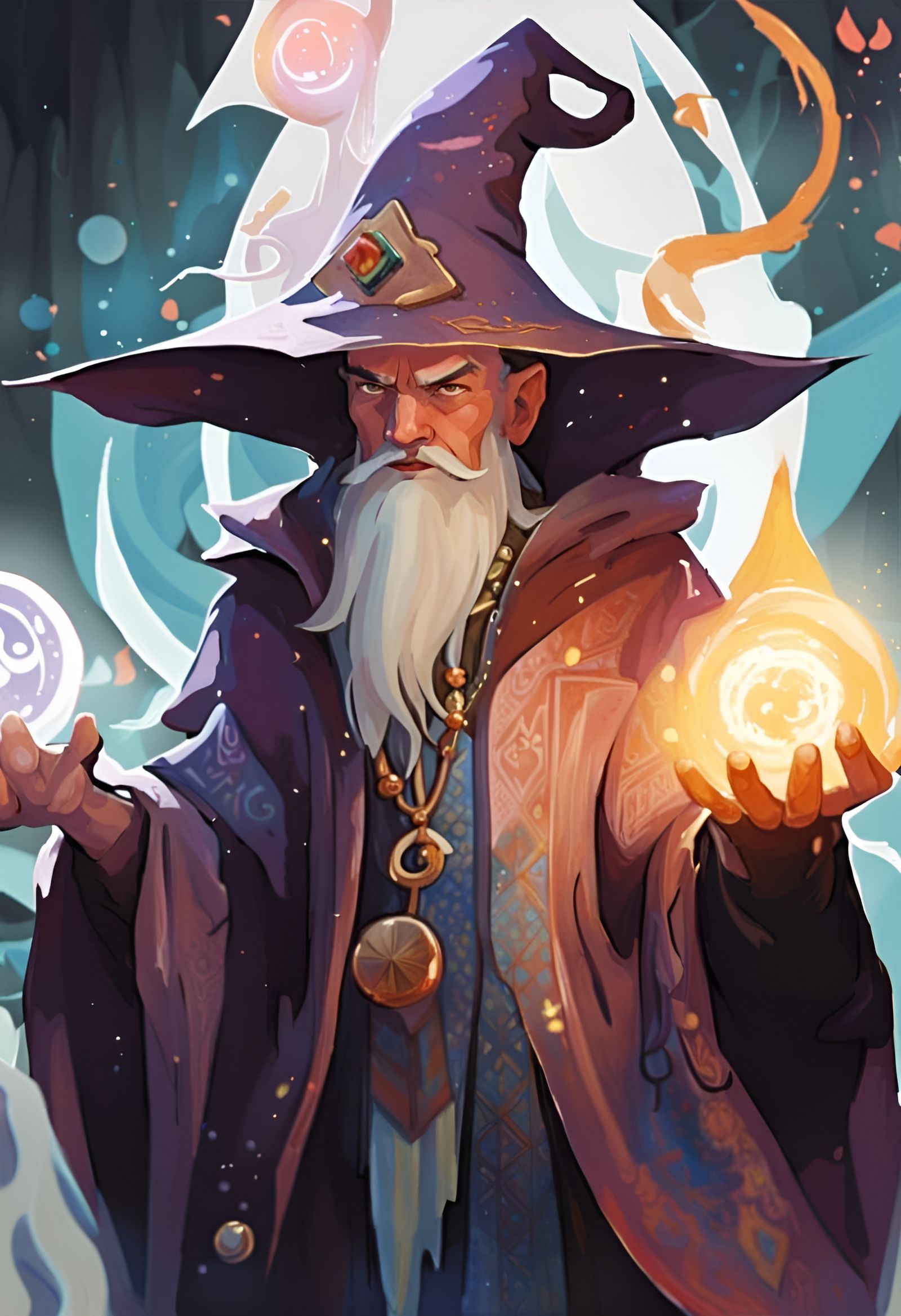 Wizard At The Ready - AI Generated Artwork - NightCafe Creator