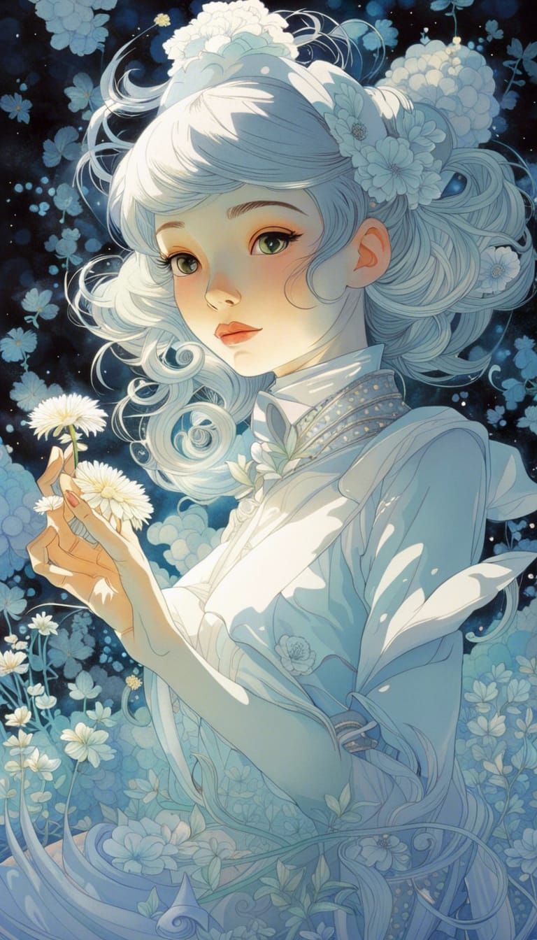 Anime maid girl