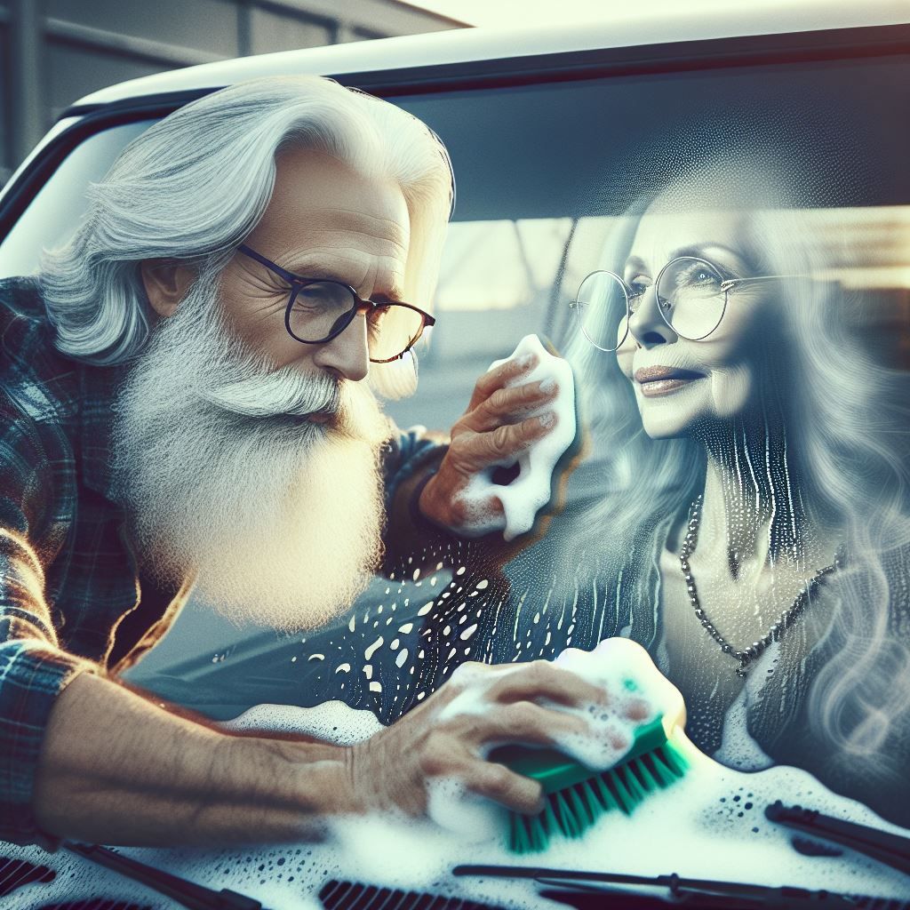 Preparing to collect Maxie from the airport