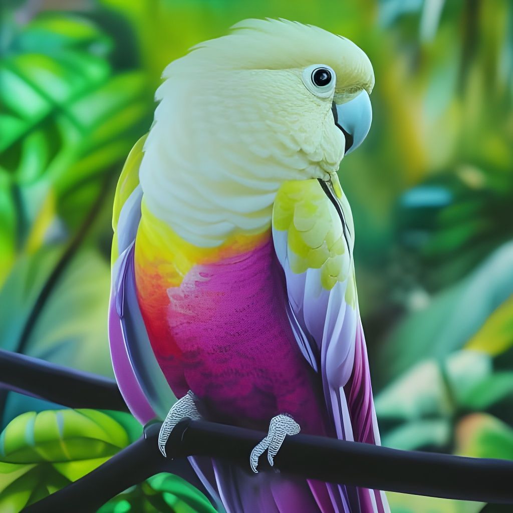 Magenta fantasy cockatoo - AI Generated Artwork - NightCafe Creator