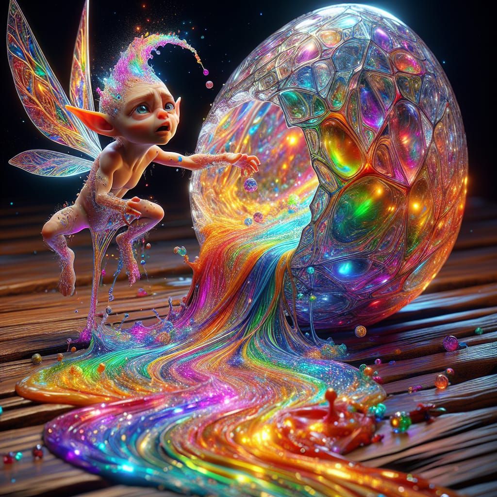 Prompt: Hyper-detailed and realistic depiction of an Elf fai...
