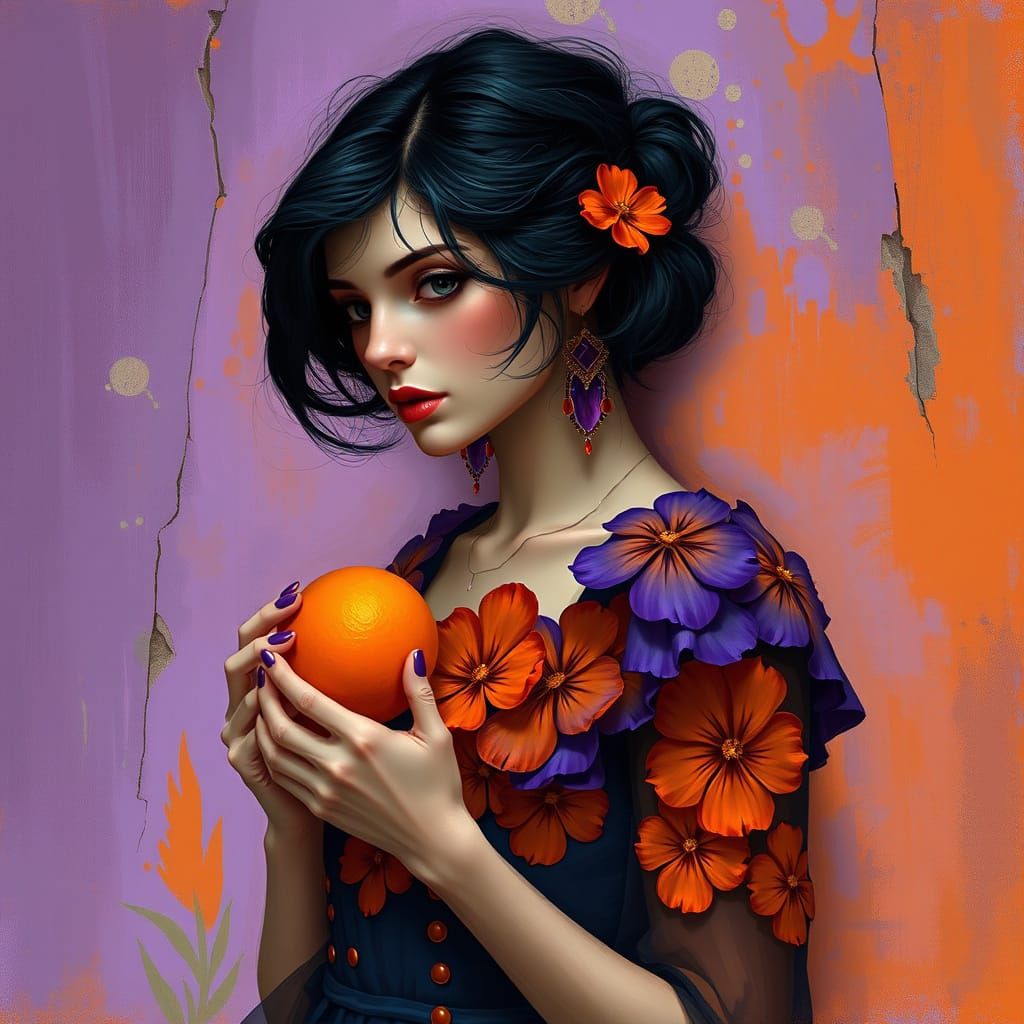 purple and orange  by @Marta