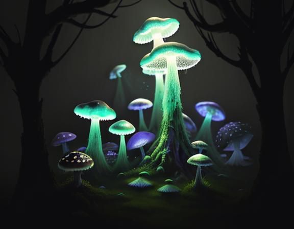 the land of jellyfish and toadstools. Epic cinematic brillia...