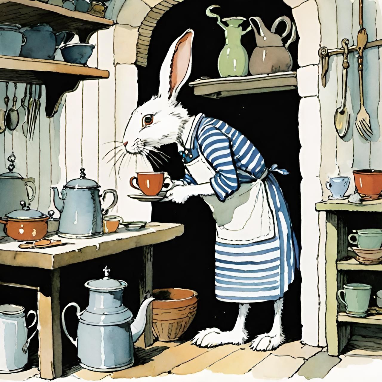 Mr. Rabbit Kitchen Chores