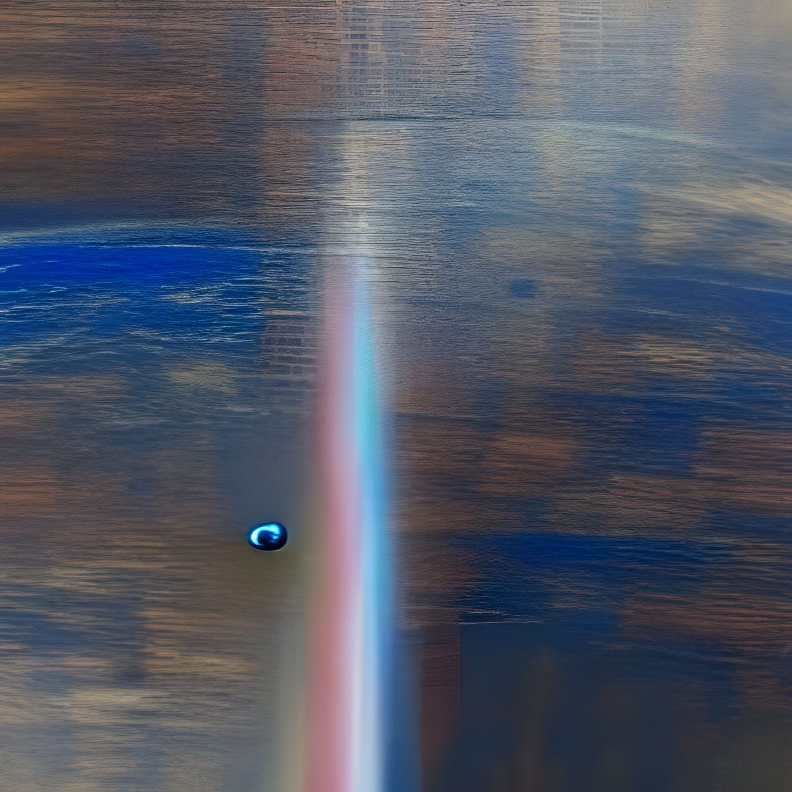 A pale blue dot.