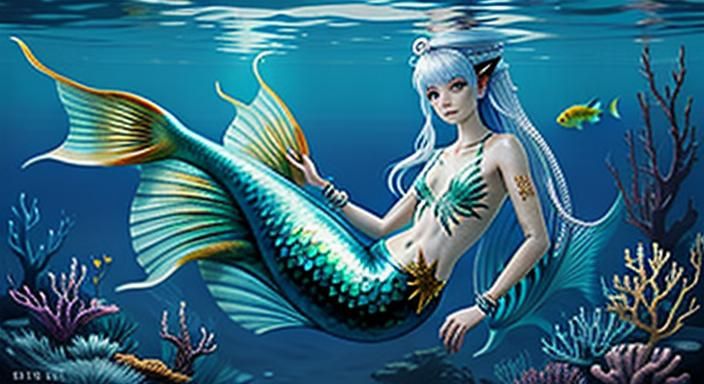 Biopunk Mermaid, Goddess , 

skin