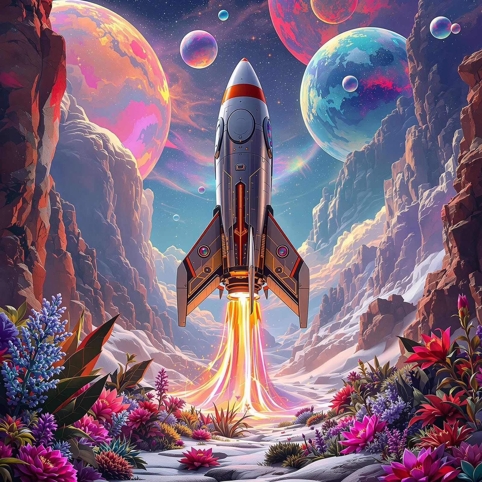 Daily Challenge #1009: Rocketship  by @Celestial