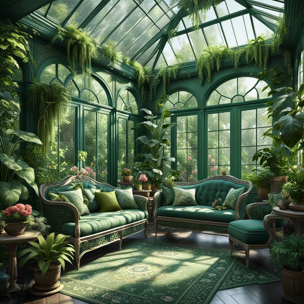 Sunroom in Green