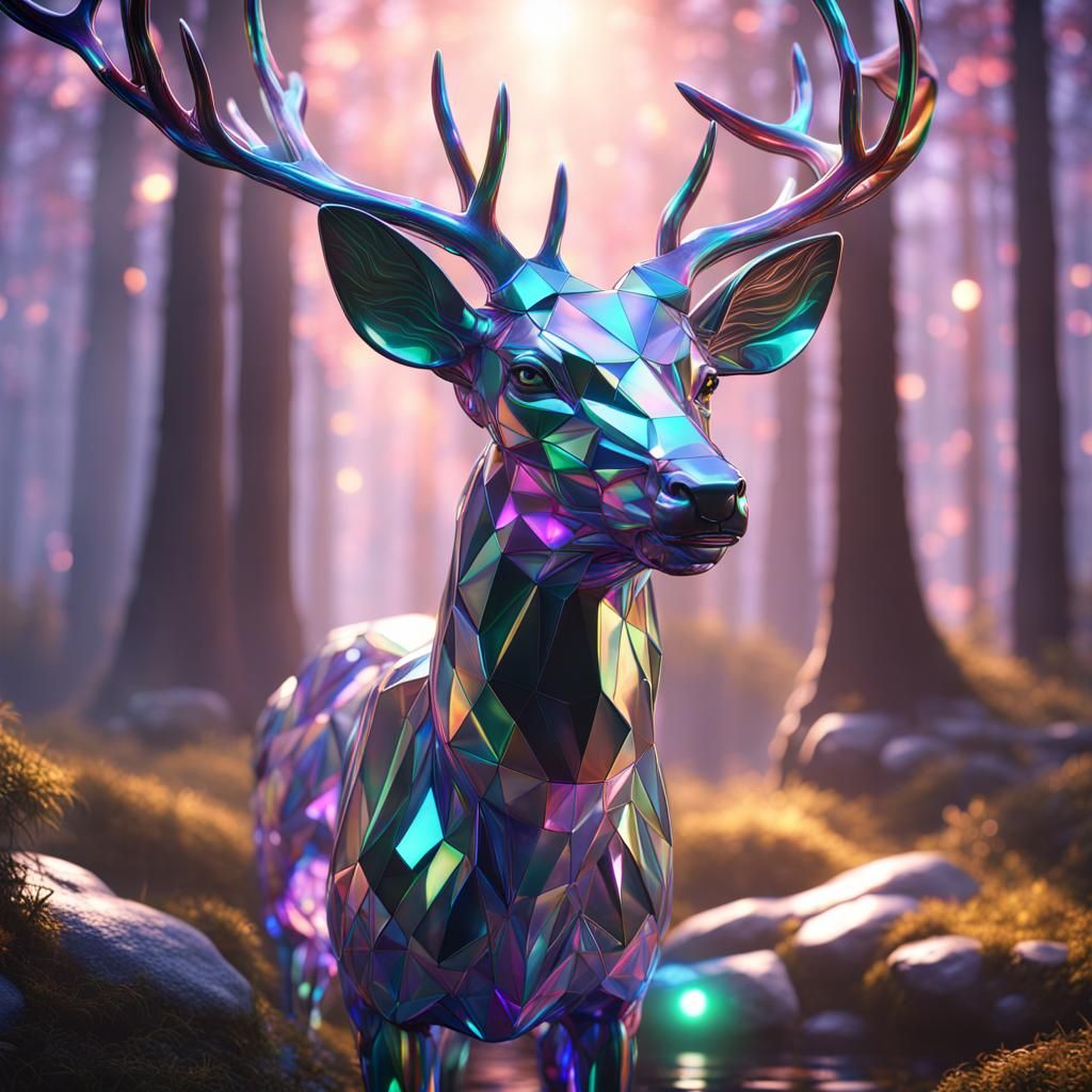 Deer Bling - AI Generated Artwork - NightCafe Creator