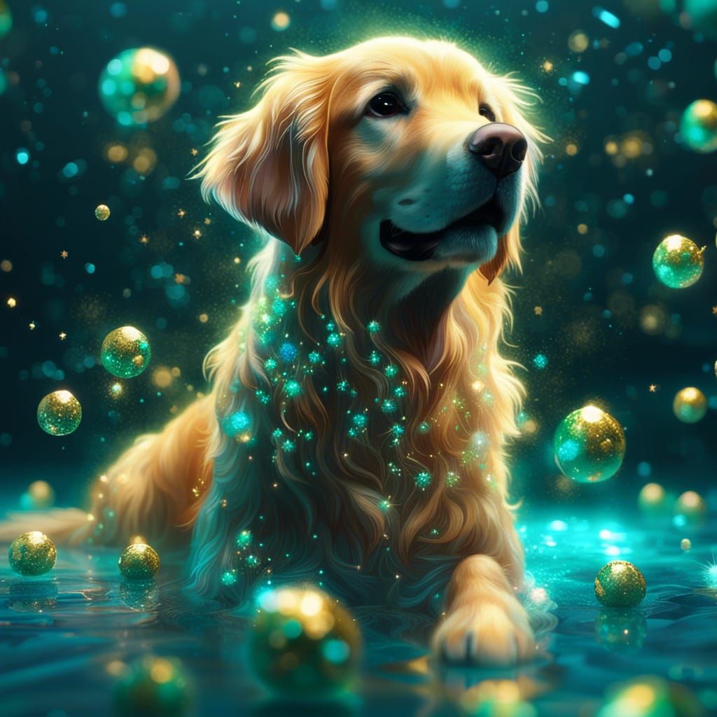 Wallpaper portrait, dog, puppy, the dark background, Golden Retriever,  Golden Retriever for mobile and desktop, section собаки, resolution  2560x1695 - download