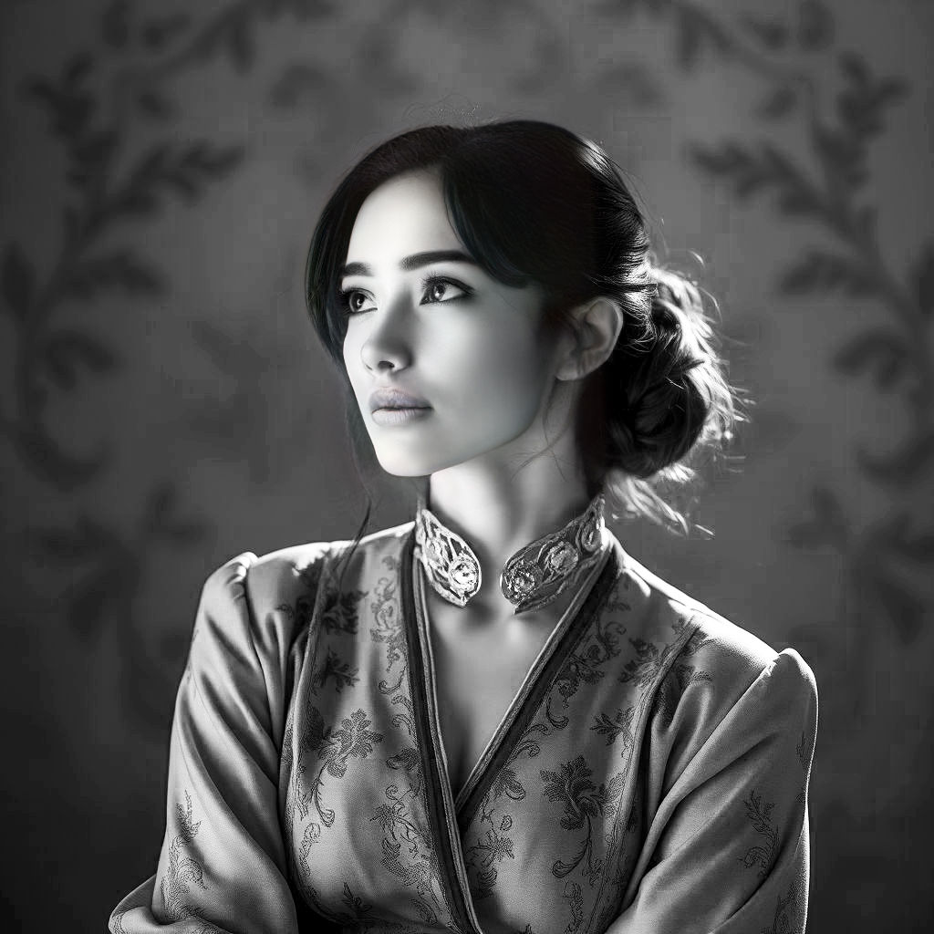 A woman in contemplative reverie