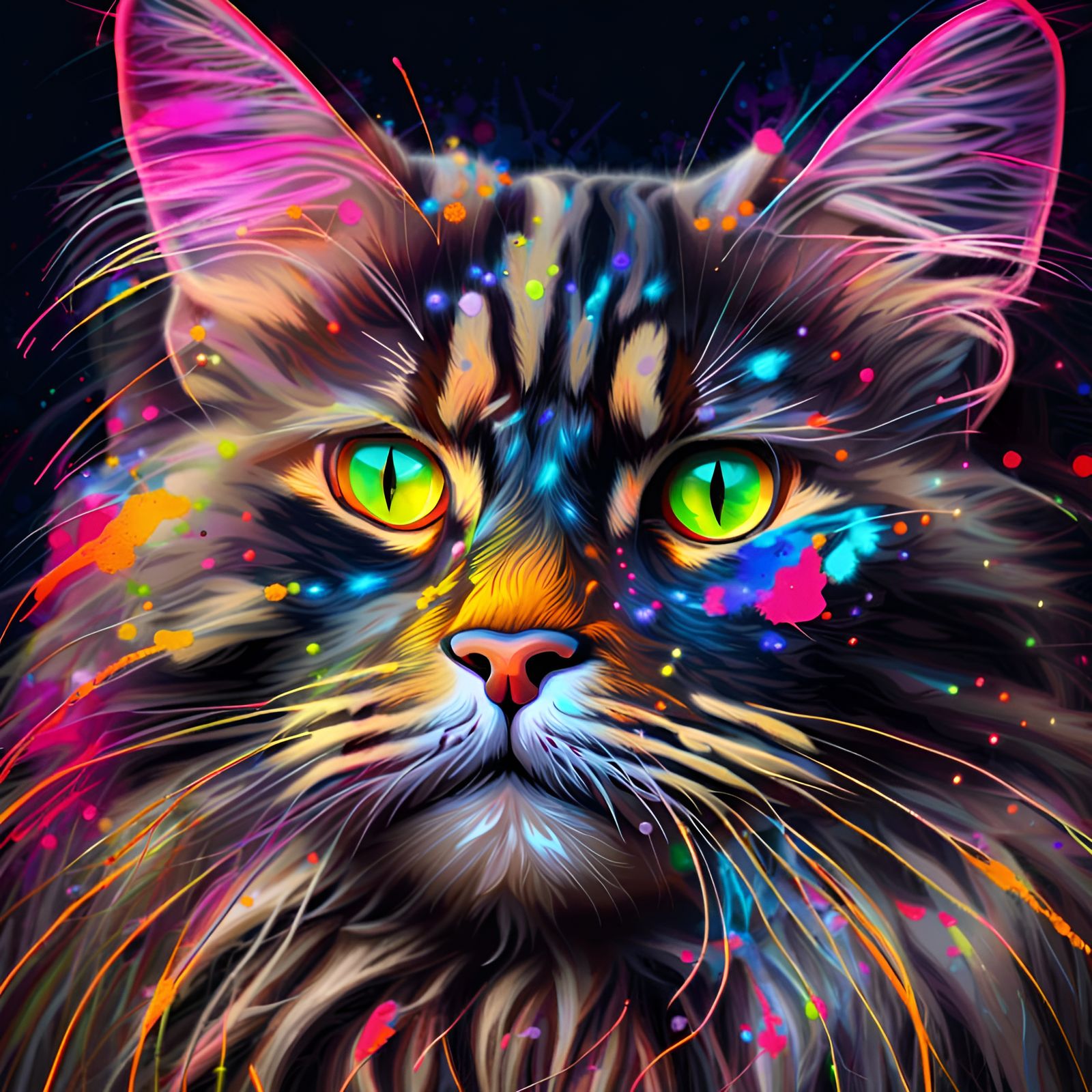 Mainecoon Cat - AI Generated Artwork - NightCafe Creator