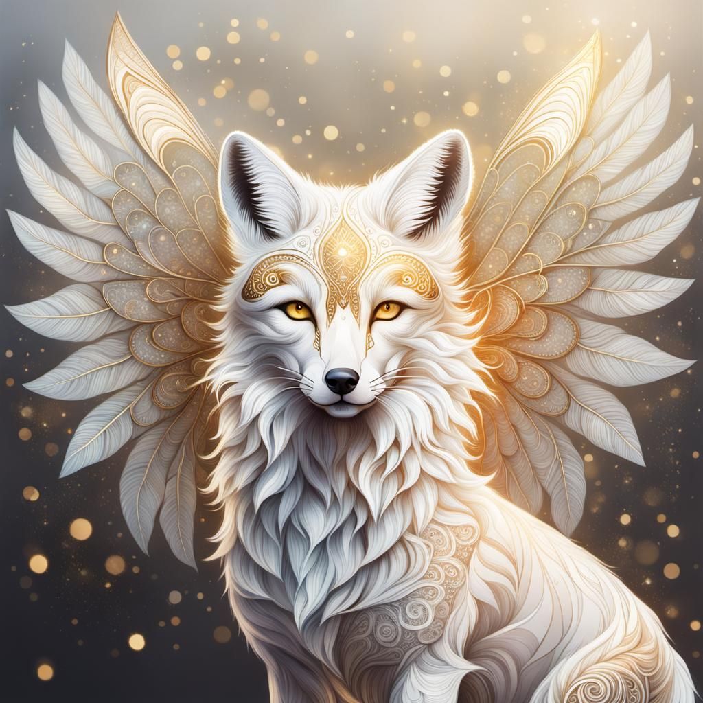 Angelic Fox   by @midilon