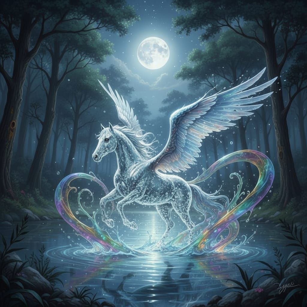 Water spirit.  by @Pigsy