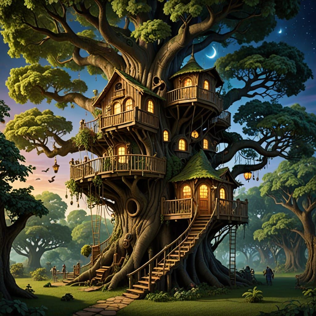 The magic treehouse, lol.  by @Maariah Dajoon 