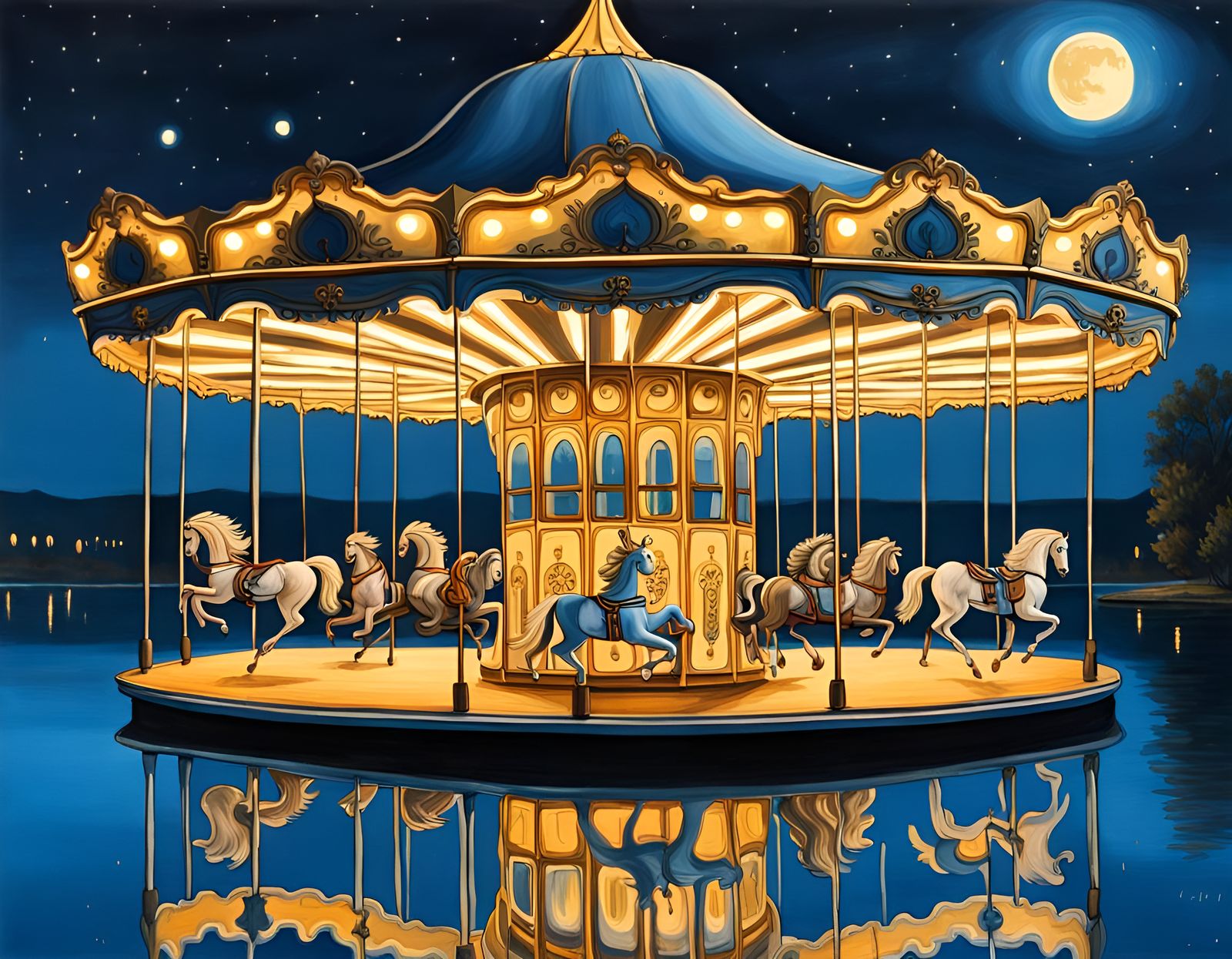 Carousel Dreams - AI Generated Artwork - NightCafe Creator