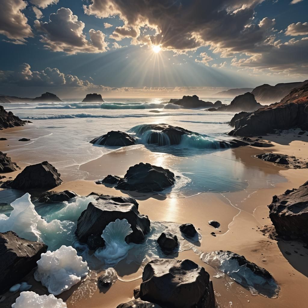 Full many a gem of purest ray serene,
         The dark unfa...