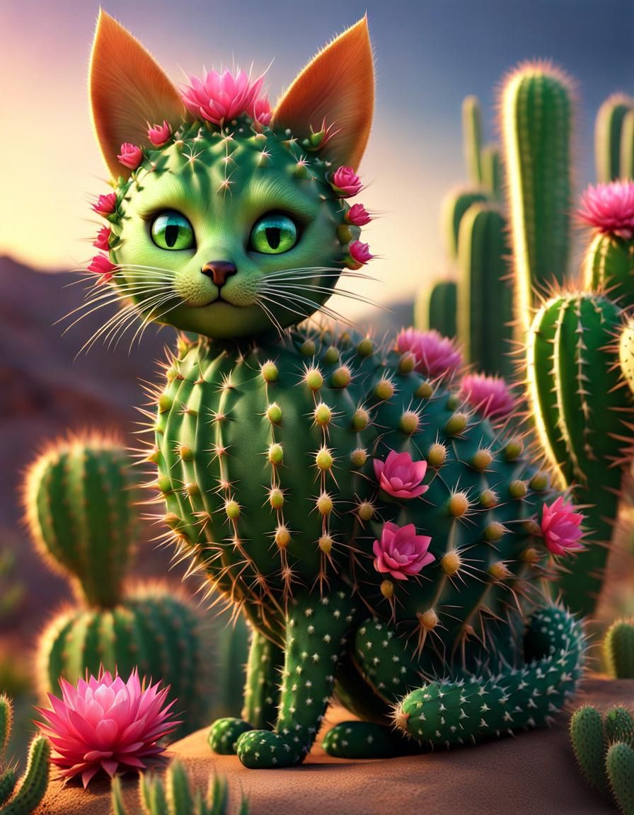 Prickly Cat-cus  by @Zorro