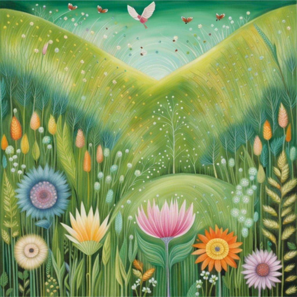 Sacred Joy: Secret Garden in Lush Greens