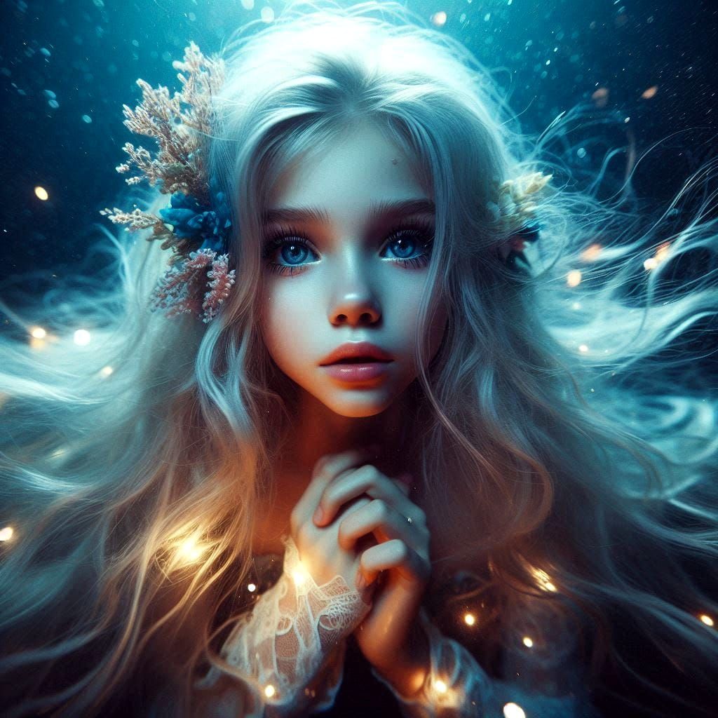 the curious mermaid girl