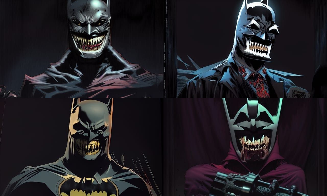 Batman Who laughs from Dark mutiverse made by American Illus...