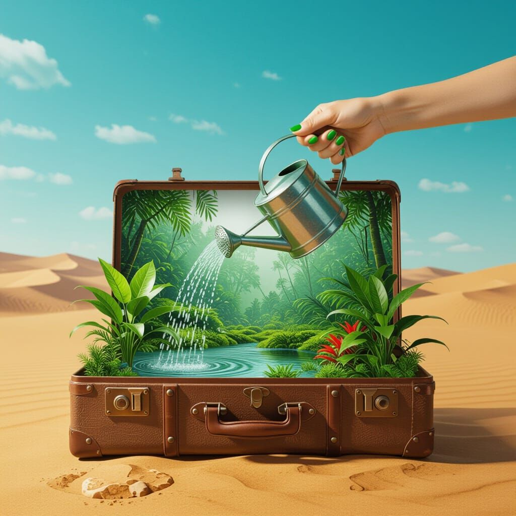 Jungle in a suitcase