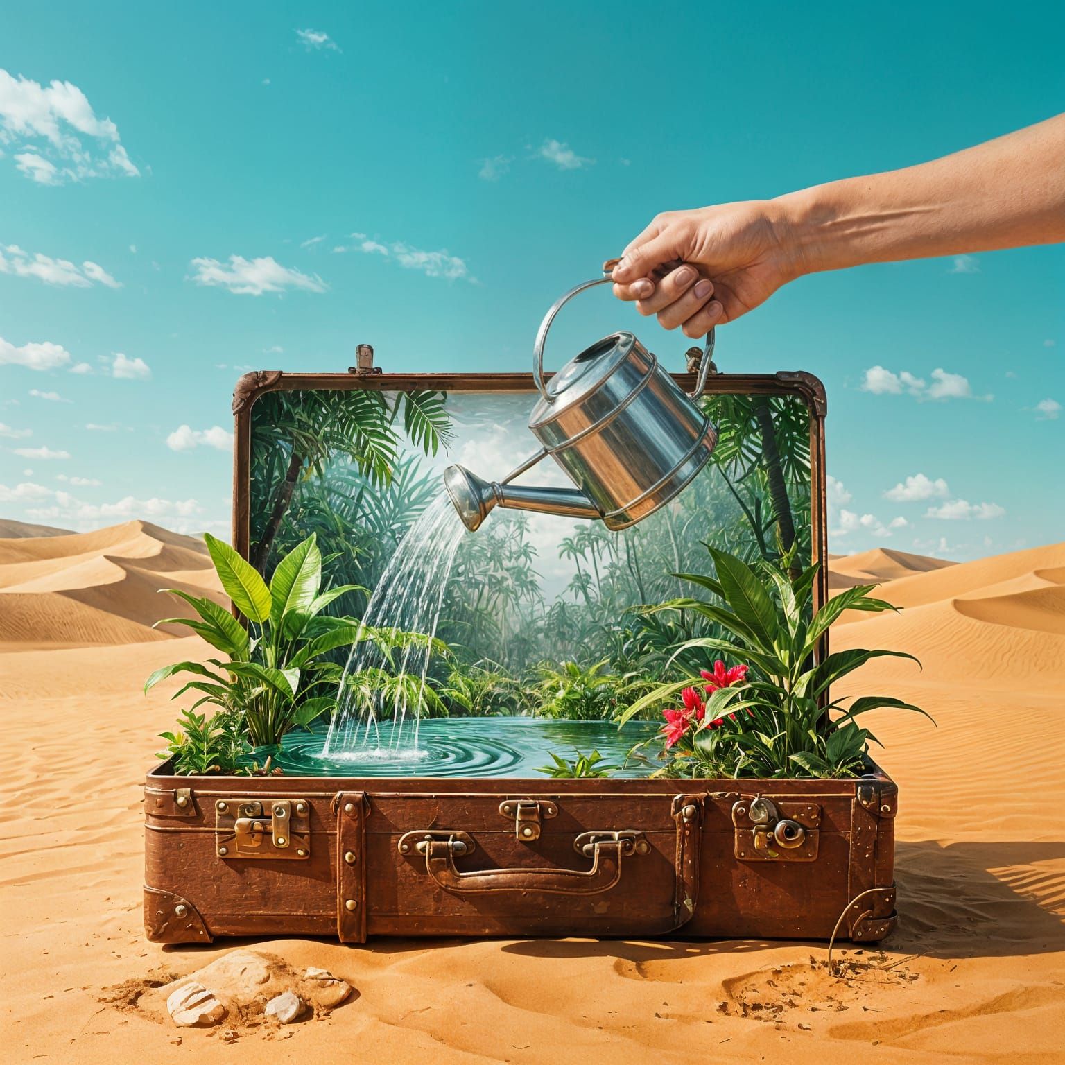 Jungle in a suitcase  by @Sarati