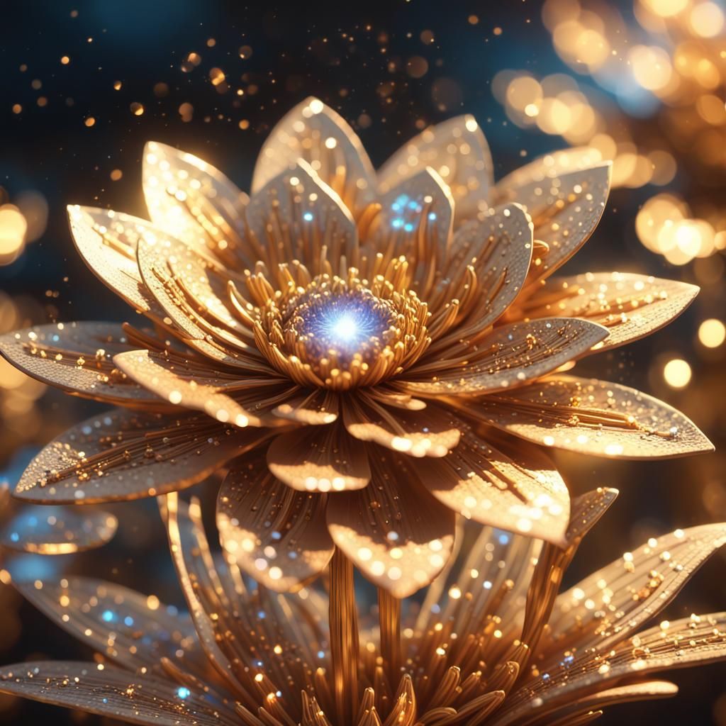 Golden flower   by @LittleJourney