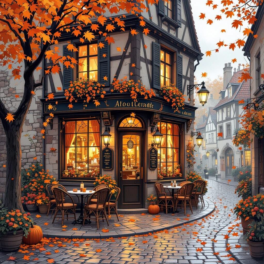 Autumn Cafe  by @PumpkinSpiceCinnamon
