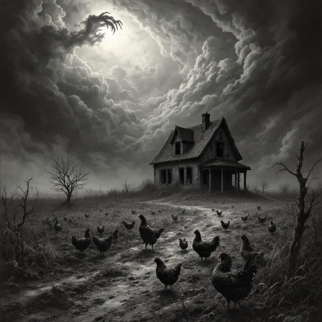 Haunted farm   by @Rebe