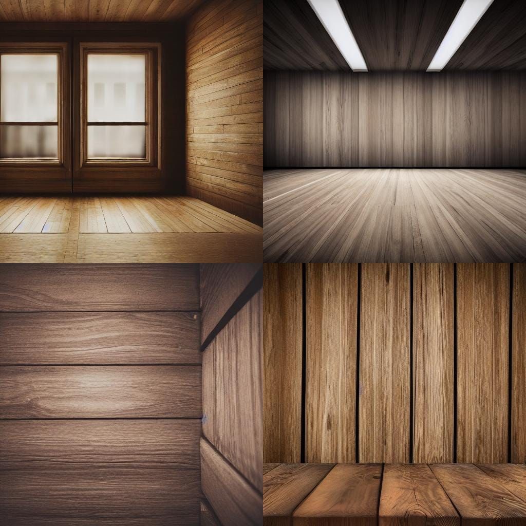 Dark small empty wooden room Professional photography, bokeh...