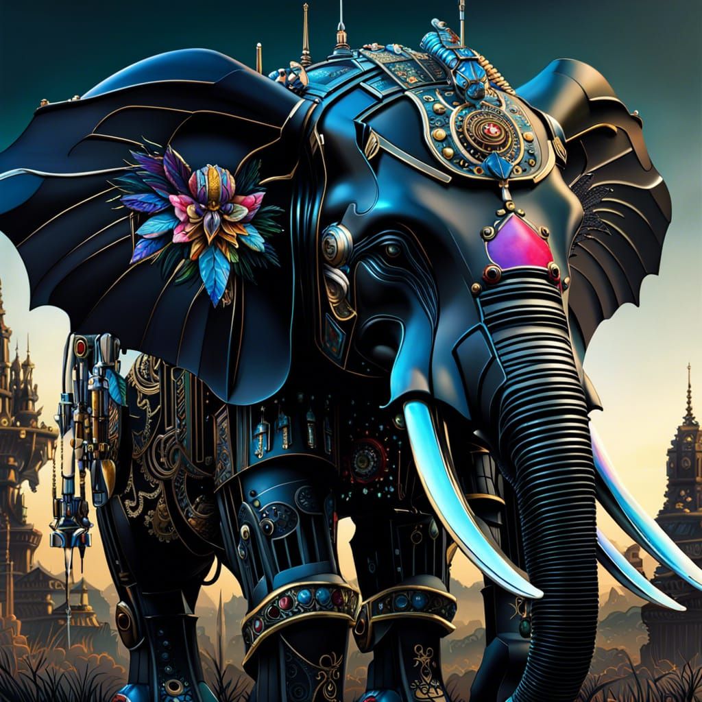 Black elephant transformer