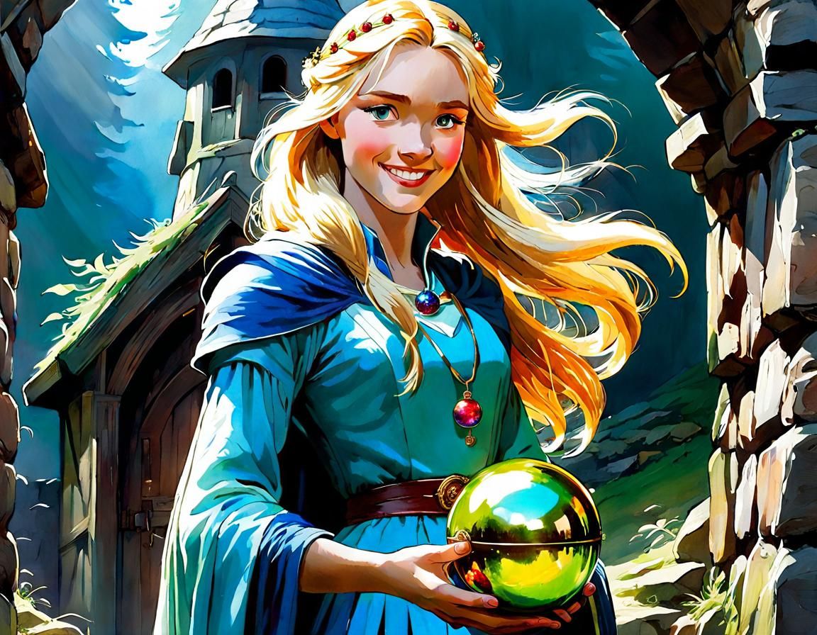  Princess Eilonwy and Her Bauble  by @Thoragh