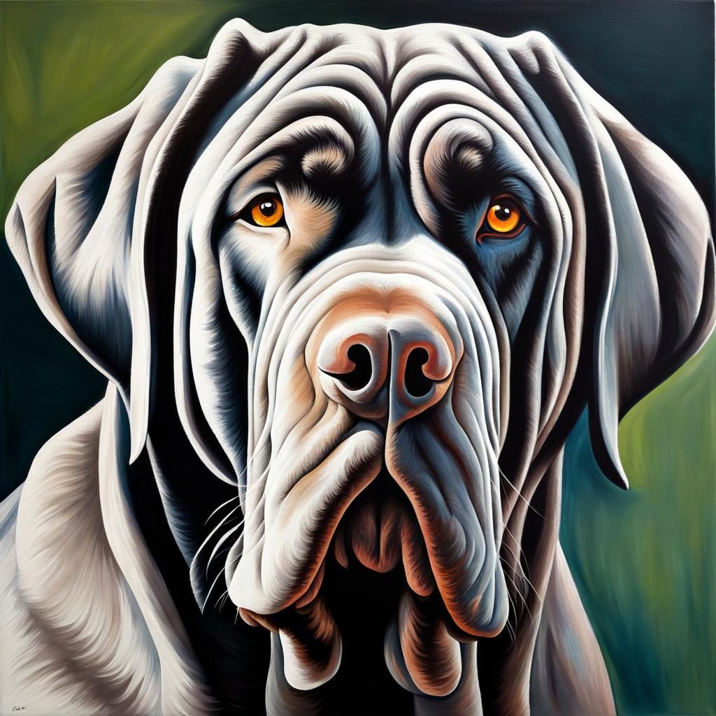 Neapolitan Mastiff - AI Generated Artwork - NightCafe Creator