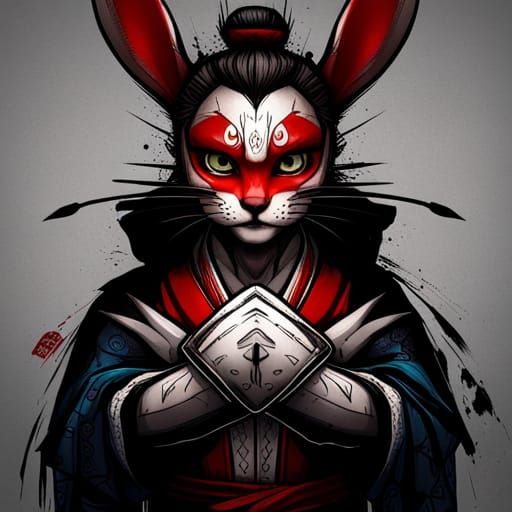 Samurai Rabbit   by @Raveighen
