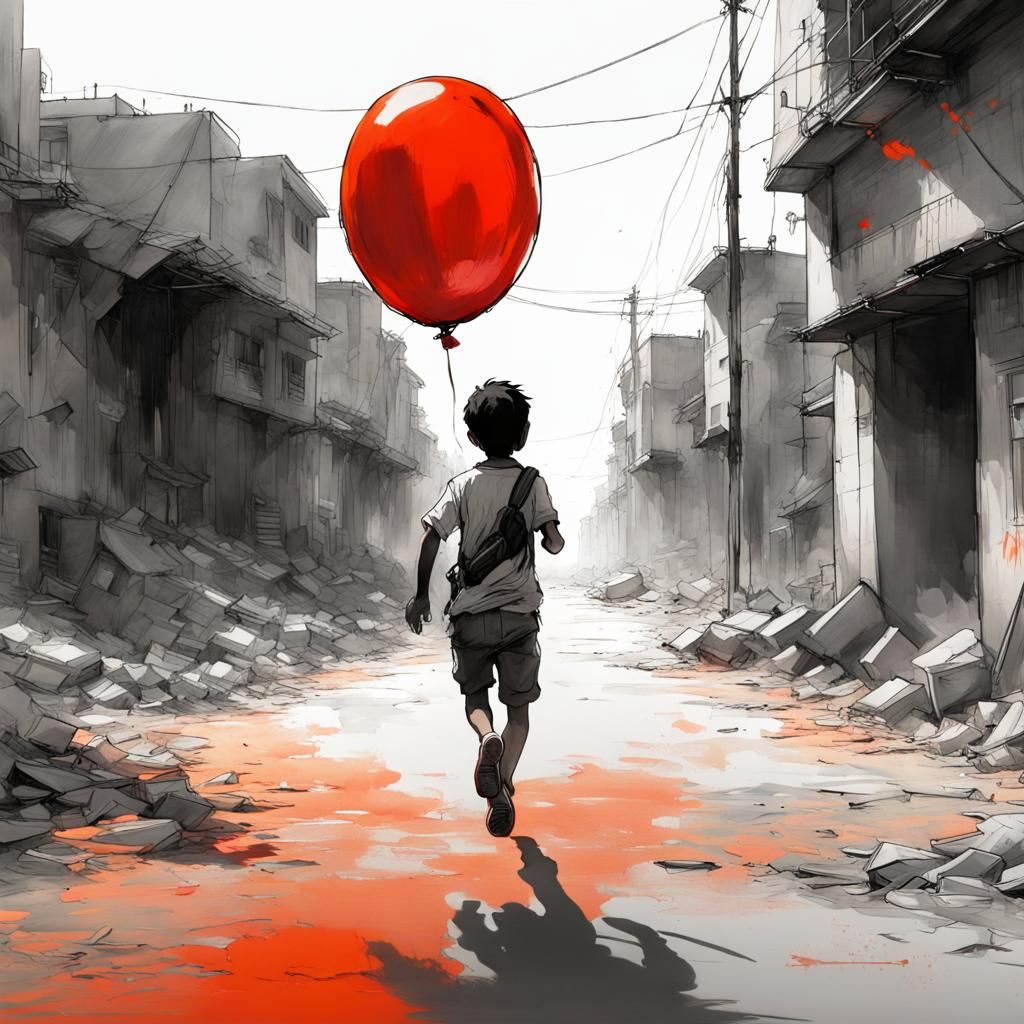 Ballon in Gaza  by @astar
