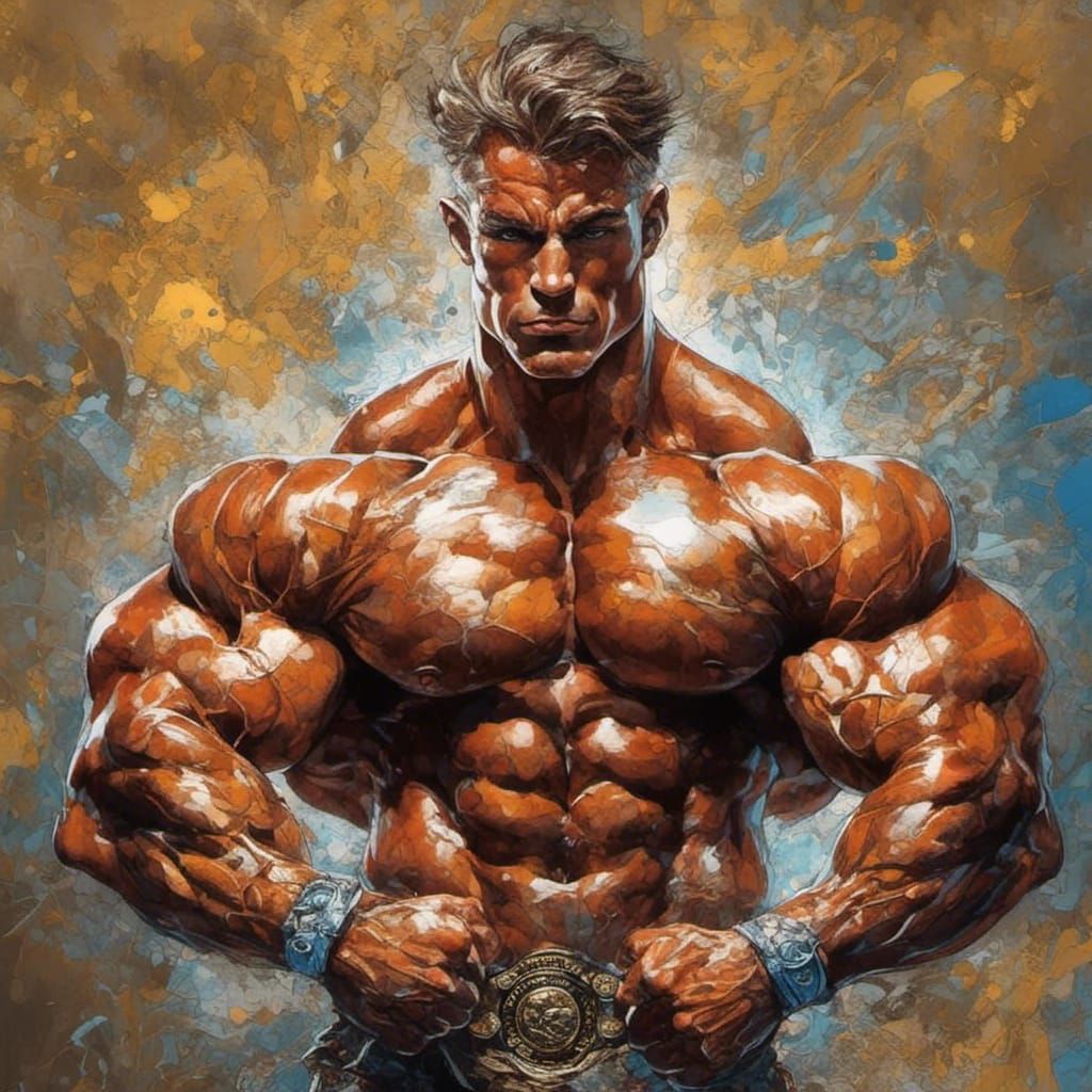 Bodybuilder - AI Generated Artwork - NightCafe Creator