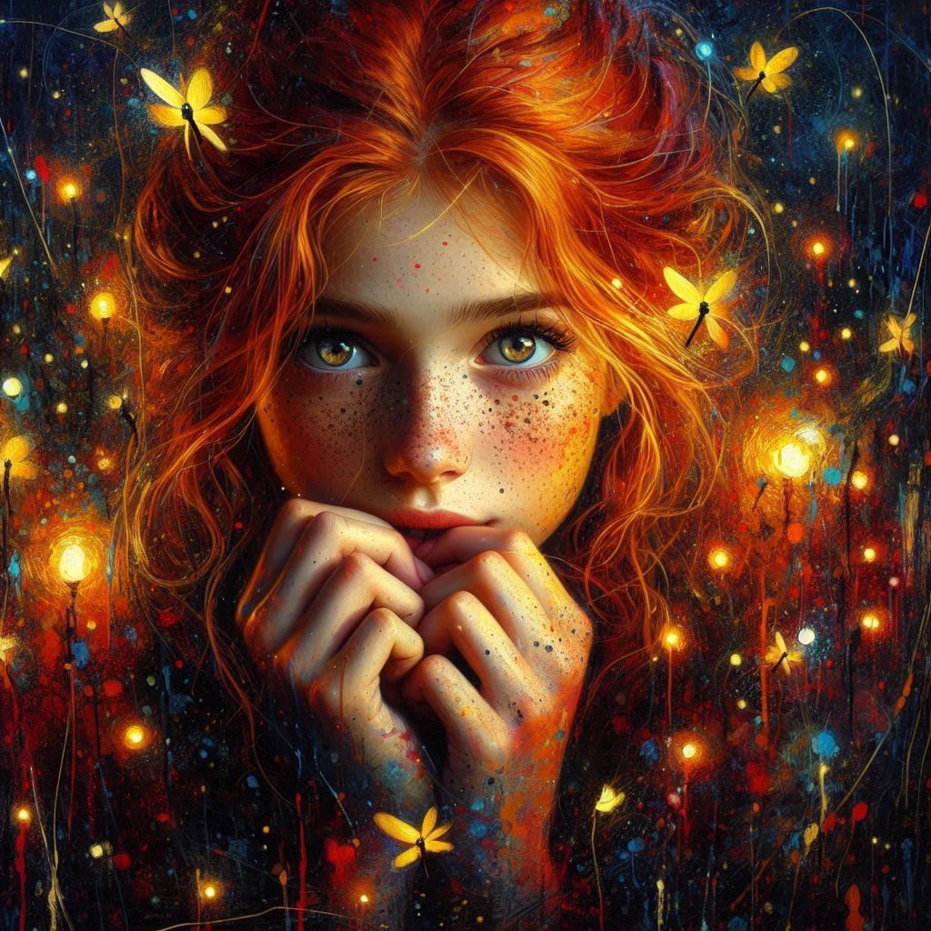 By Ember's Glow  by @Shywolf