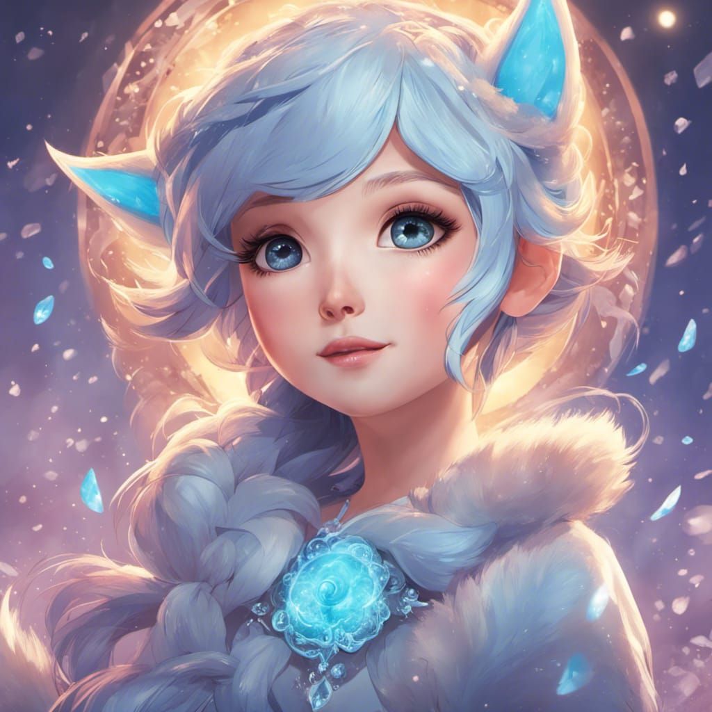 Glaceon   Elsa ️ - Ai Generated Artwork - Nightcafe Creator