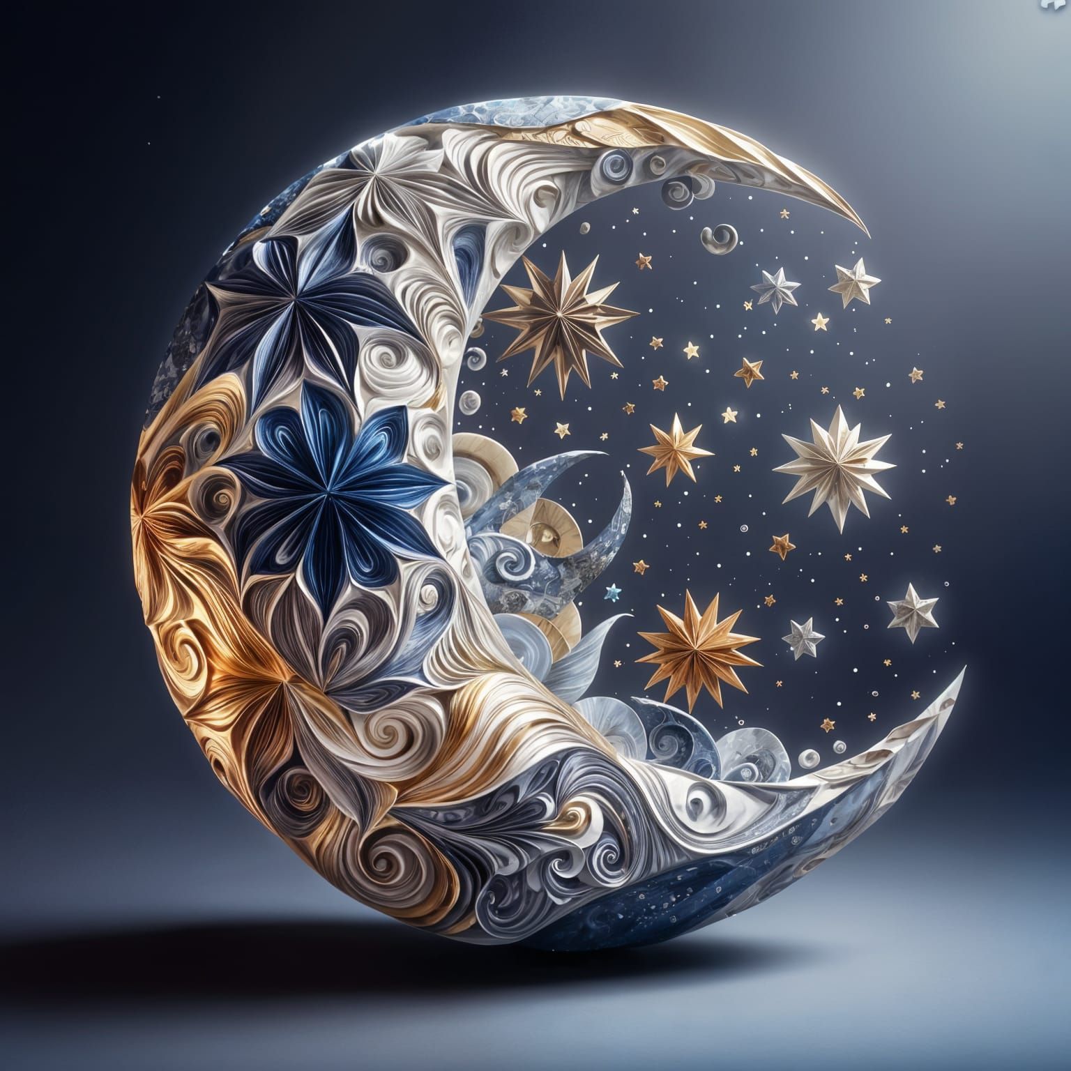 Wish Woven Crescent Moon