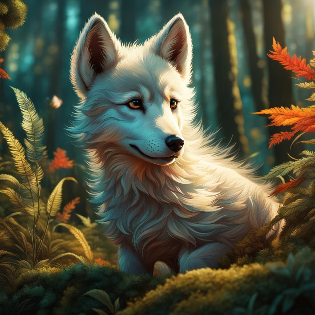 Autumn Wolf - AI Generated Artwork - NightCafe Creator