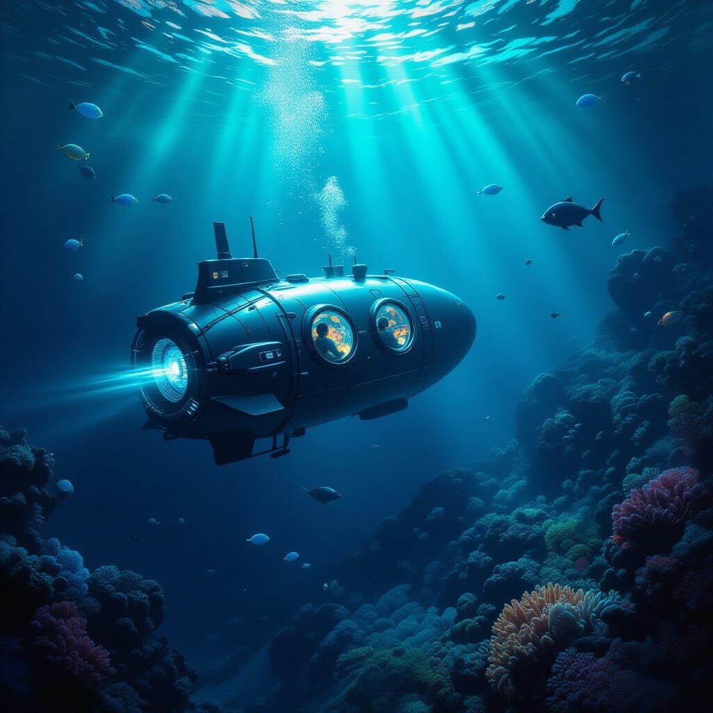 Exploring the Ocean Depths  by @Robert Steel