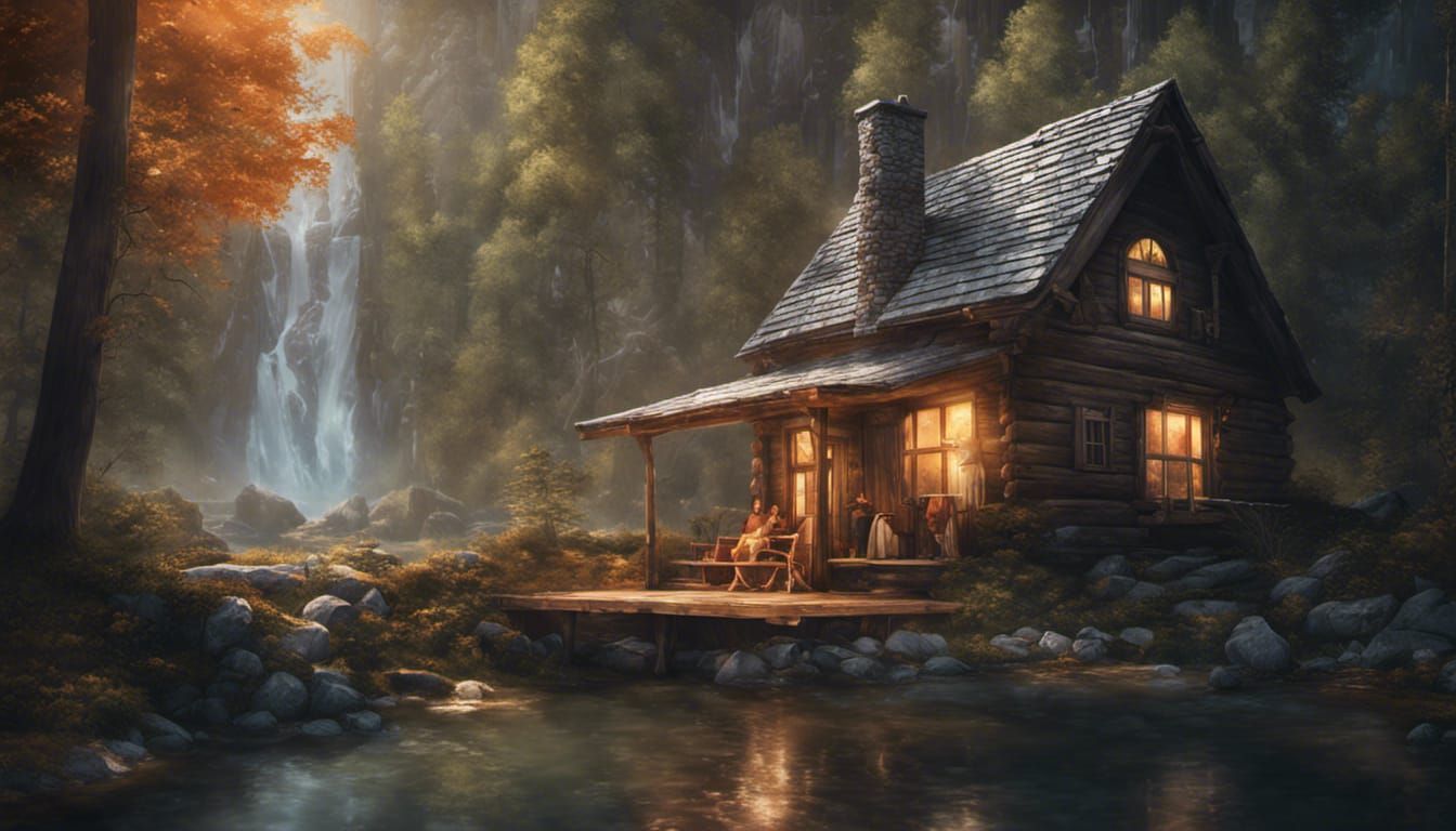 Cozy cabin in the woods  by @Glen Seeber
