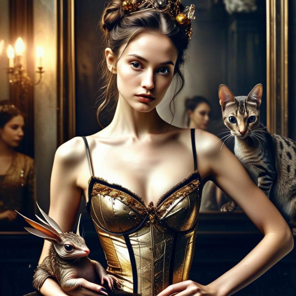 Kitty is wondering Where did that 'Rabbit' Go...?